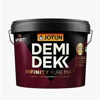 UTOMHUSFÄRG DEMIDEKK INFINITY PURE MATT, 10L