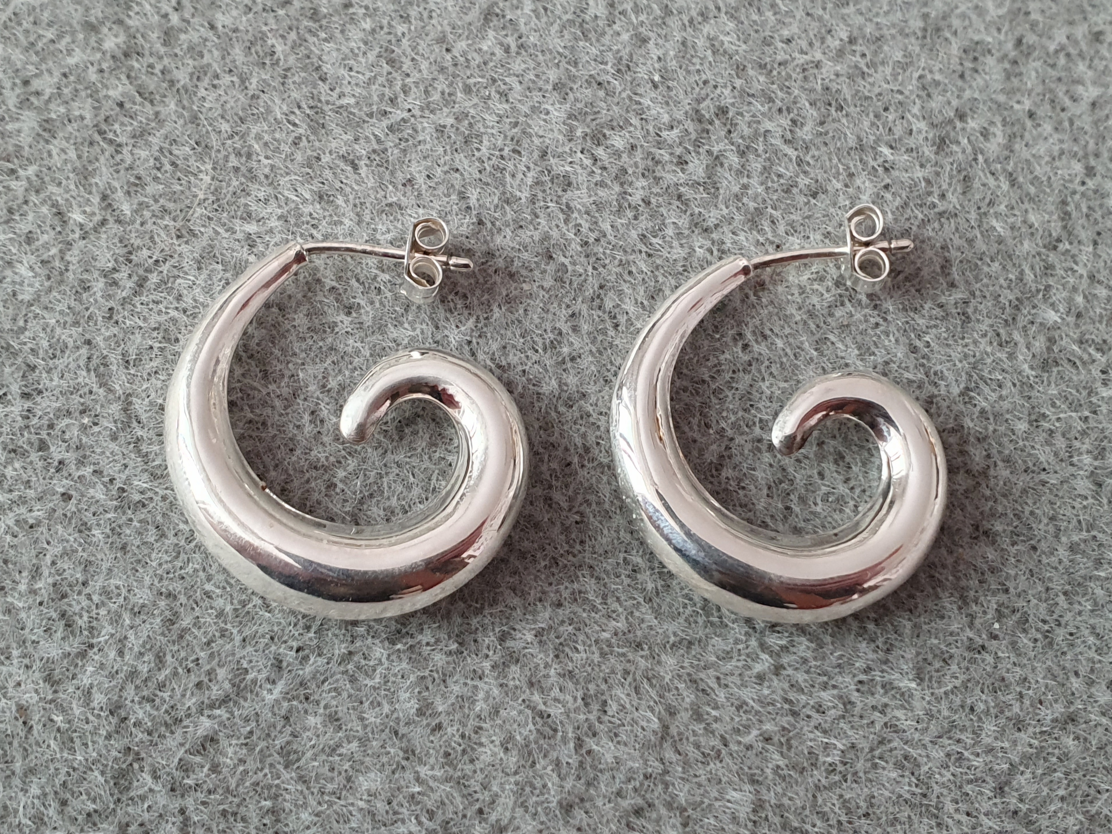 Örhängen snurr, 925-silver