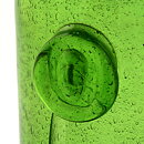 Erik Höglund (1950s) Green Bottle Vase with Face Stamp 25 cm