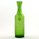 Erik Höglund (1950s) Green Bottle Vase with Face Stamp 25 cm