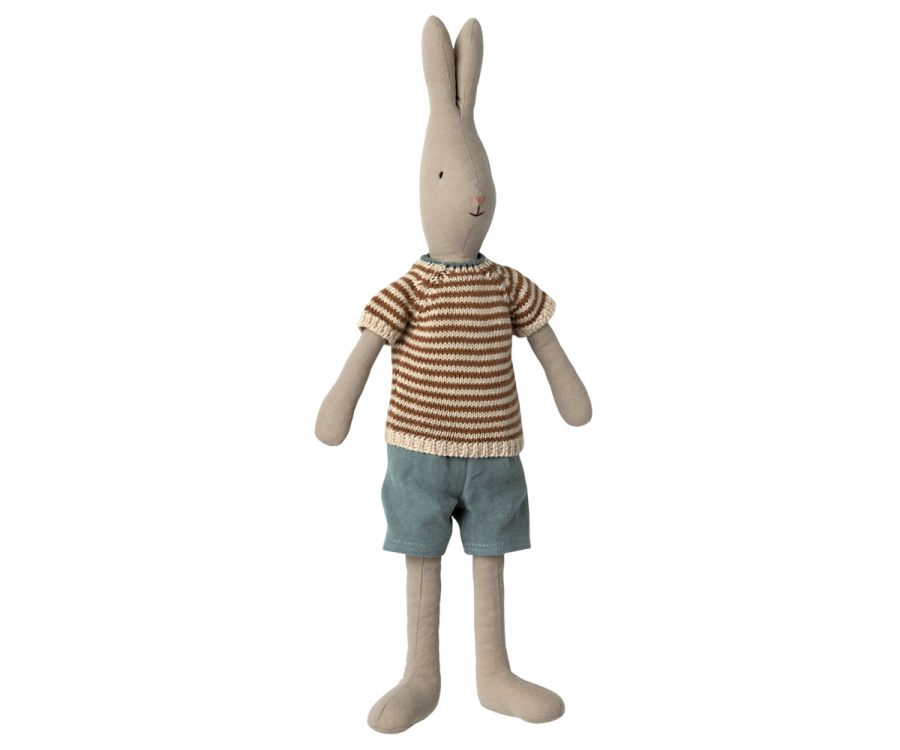 Rabbit Size 3, Classic, Knitted Shirt and Shorts - Maileg