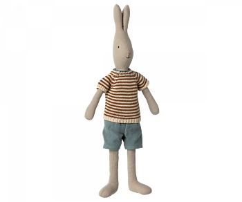 Rabbit Size 3, Classic, Knitted Shirt and Shorts - Maileg