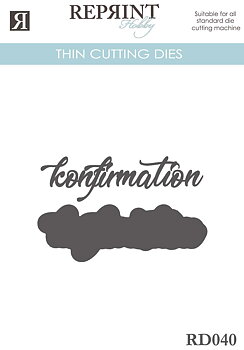 Dies - Reprint - Konfirmation med bakgrund - 89 x 31 mm