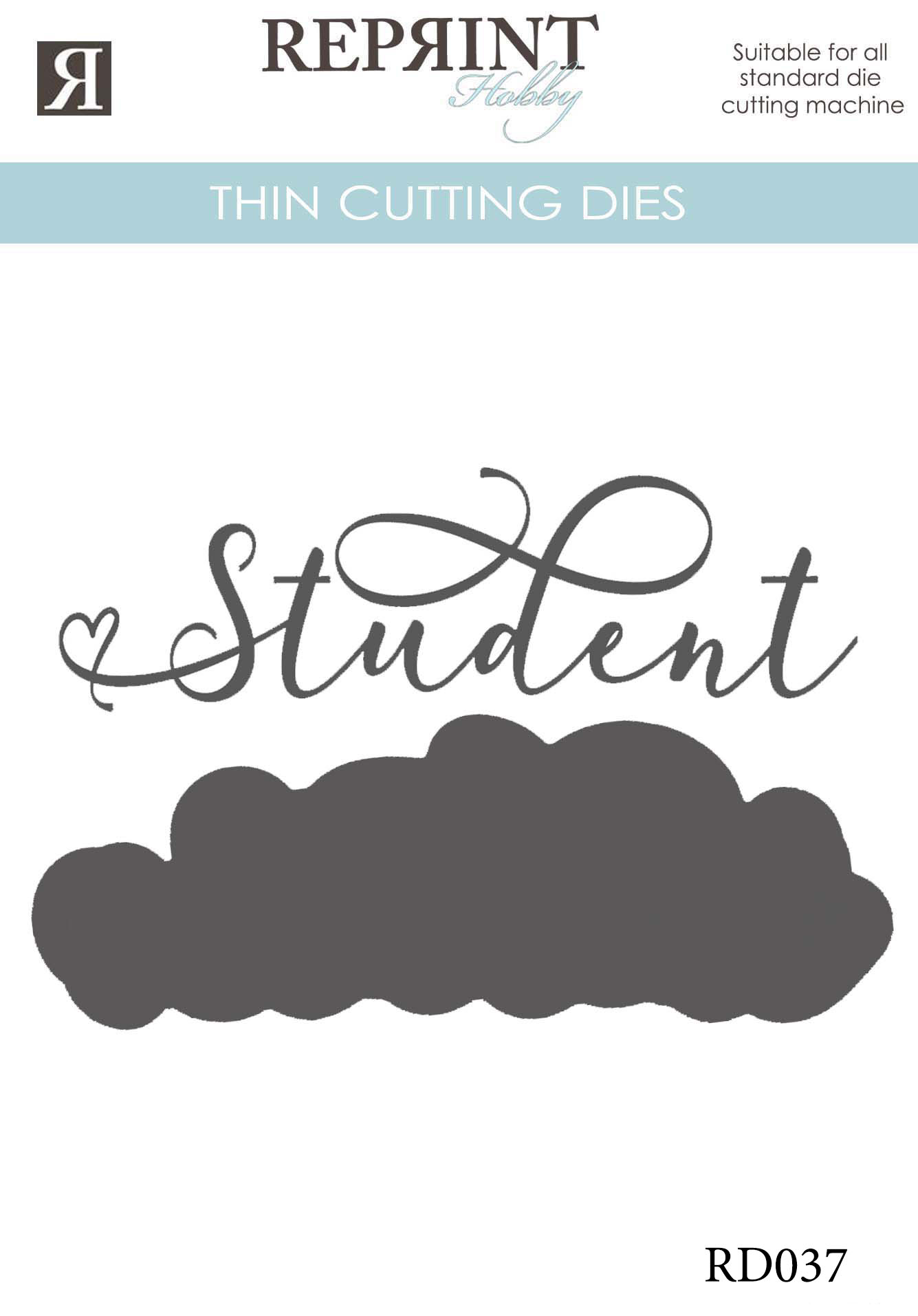 Dies - Reprint - Student med bakgrund - 84 x32 mm 30x40 mm