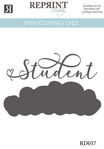 Dies - Reprint - Student med bakgrund - 84 x32 mm 30x40 mm