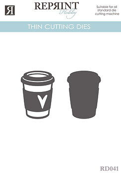 Dies - Reprint - Take away coffe - 43x 60 mm