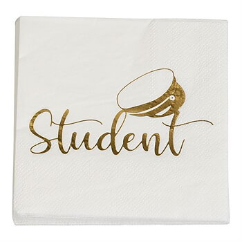 SERVETTER STUDENT GULD 33 X 33 CM 16-P