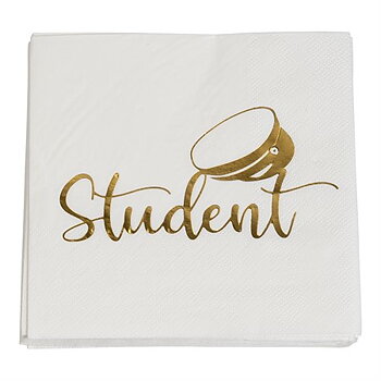 SERVETTER STUDENT GULD 25 X 25 CM 16-P