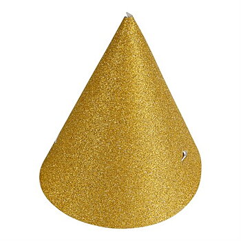 PARTY HATT MINI GULD 4-P