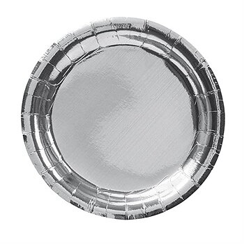 PAPPERS TALLRIK18.5 CM SILVER 8-P