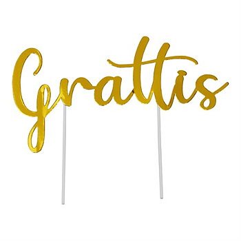 TÅRT TOPPER GRATTIS GULD