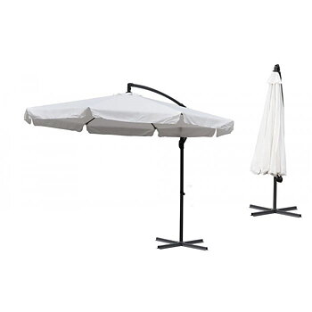 Parasoll Banana, naturvit 3 m