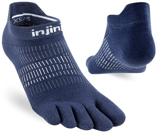 Injinji Run Womens Lightweight No-Show Navy