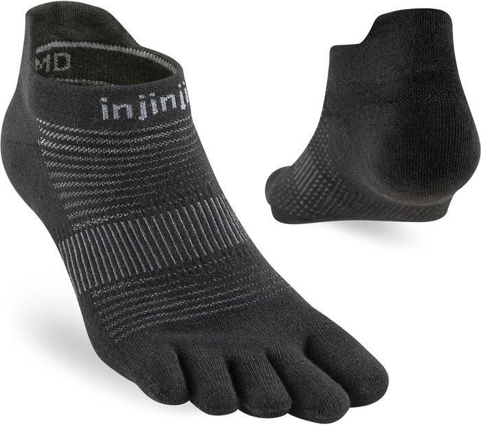 Injinji Run Original Weight No-Show Black