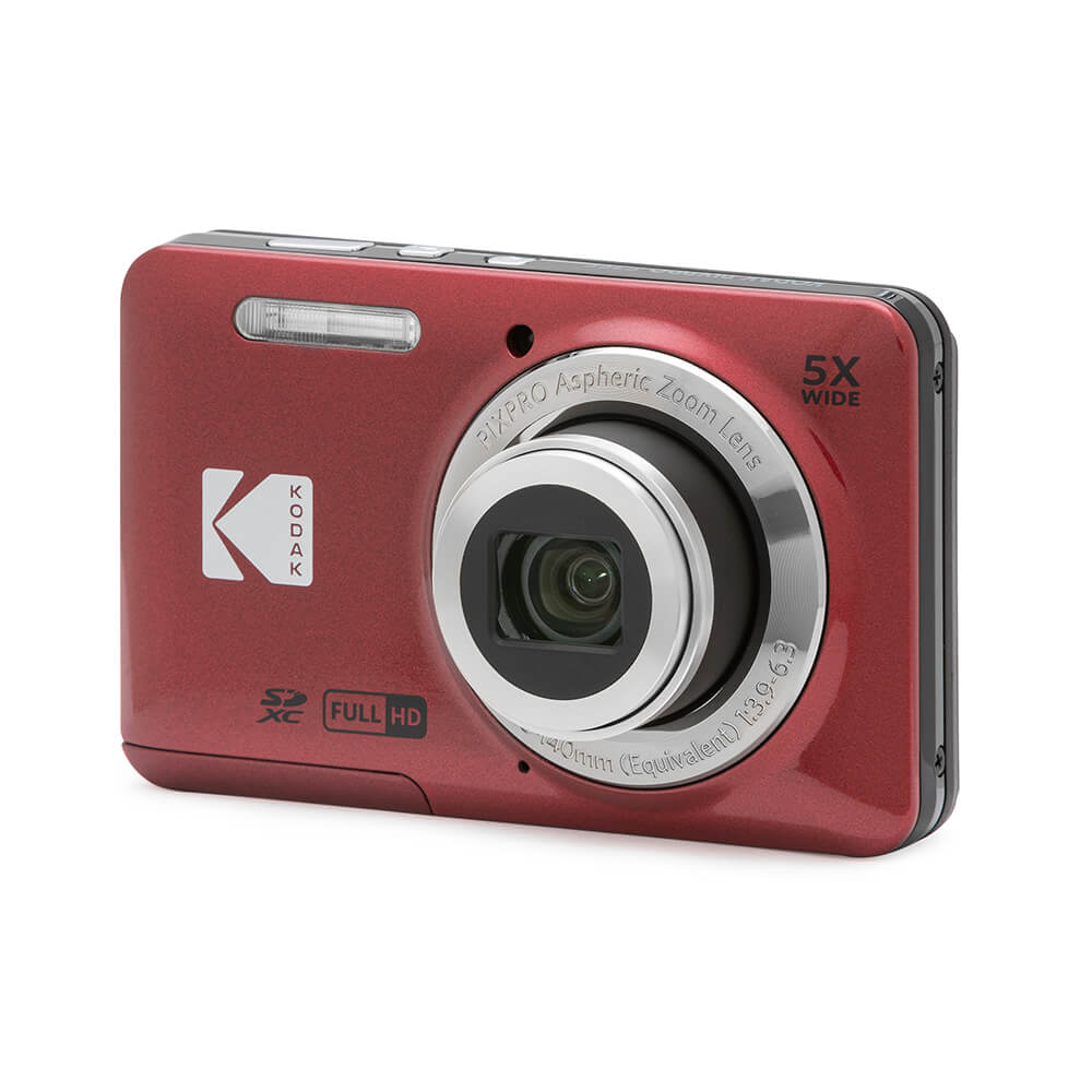 Kodak Pixpro FZ55 röd + väska Fraktfritt 