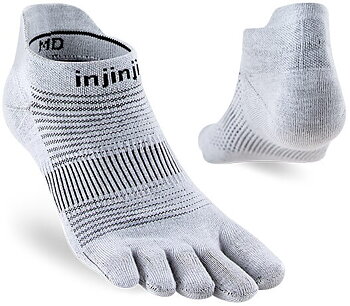 Injinji Run Lightweight No-Show Gray