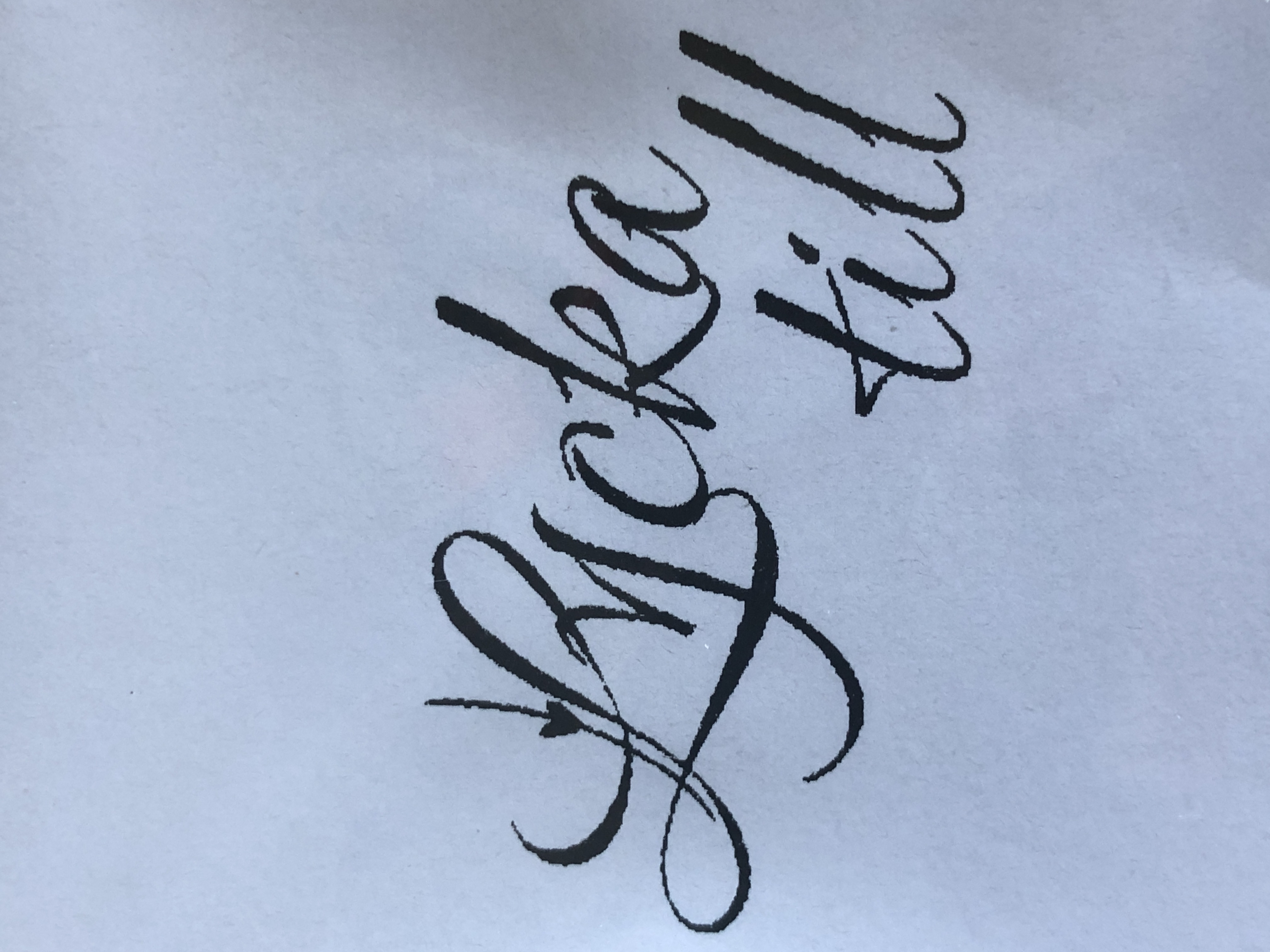 Lycka till, Gummistämpel, Reprint