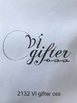 Vi gifter oss, Gummistämpel, Reprint