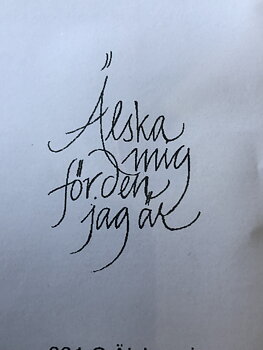 Älska mig..., Gummistämpel, Reprint