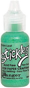 Palm Leaf, Stickles Glitter Glue, Ranger Ink