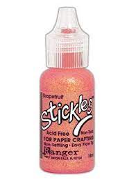Grapefruit, Stickles Glitter Glue, Ranger Ink