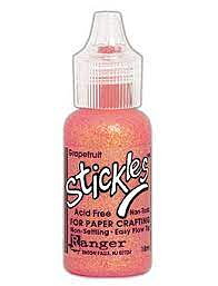 Grapefruit, Stickles Glitter Glue, Ranger Ink
