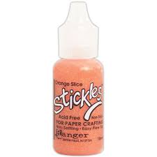 Orange Slice, Stickles Glitter Glue, Ranger Ink