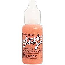 Orange Slice, Stickles Glitter Glue, Ranger Ink
