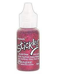 Rhubarb, Stickles Glitter Glue, Ranger Ink