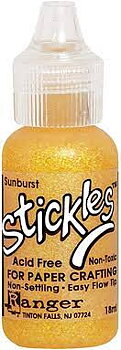 Sunburst, Stickles Glitter Glue, Ranger Ink