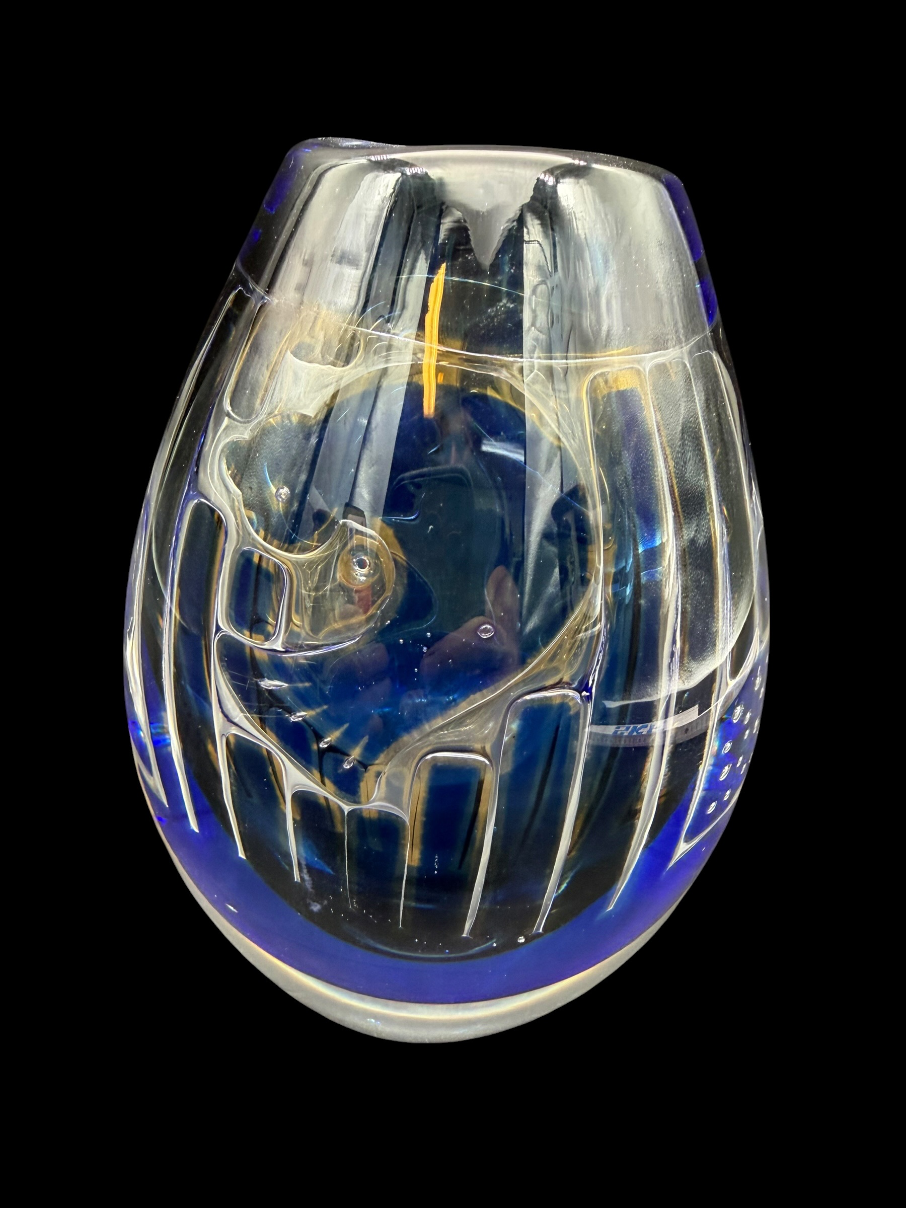 Orrefors  Edvin Öhrström ”The girl with the dove” large ariel vase - 3