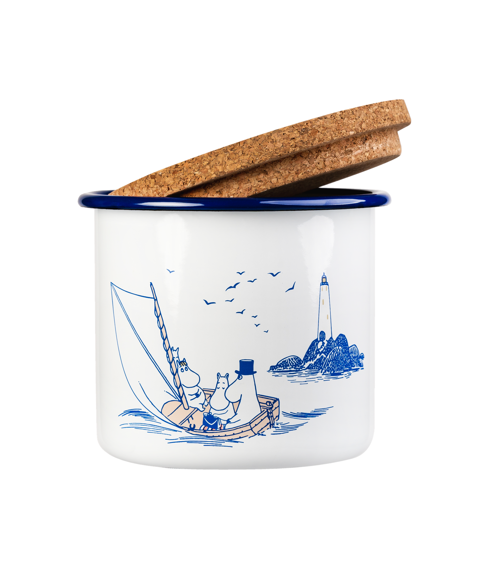 Mumin Emaljburk 1,3 liter - Sailors - 3