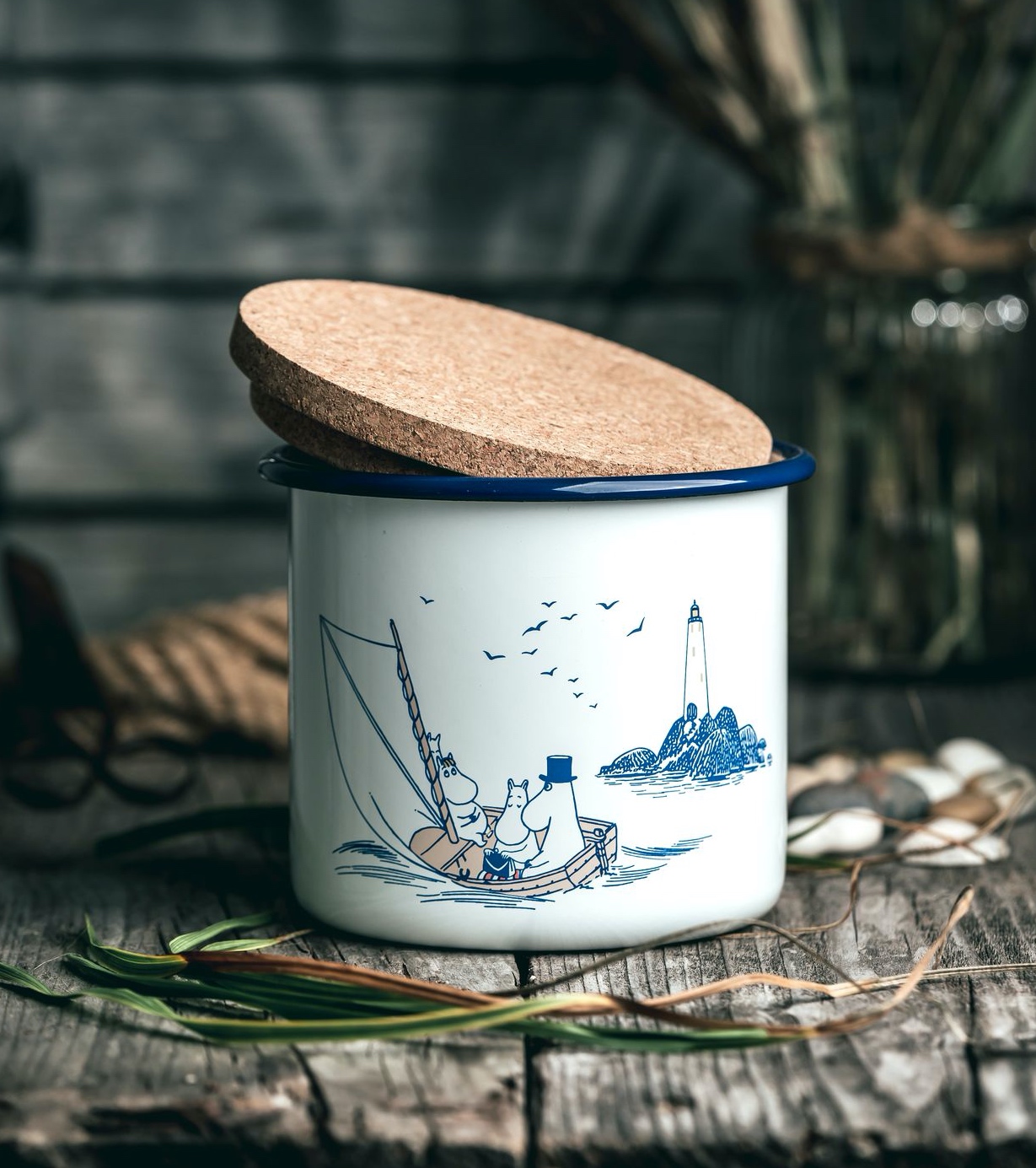 Mumin Emaljburk 1,3 liter - Sailors