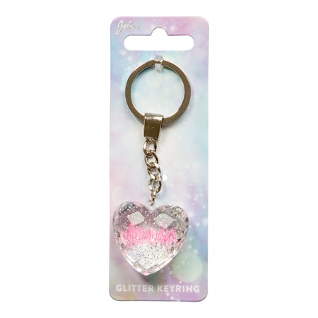 Glitter Heart Amanda Avaimenperä