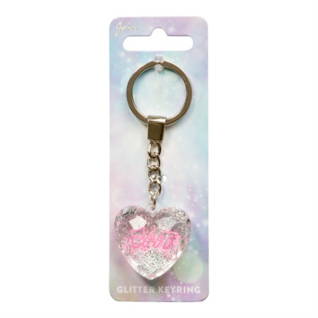 Glitter Heart Ebba Keychain