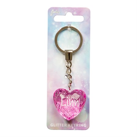 Glitter Heart Linn Avaimenperä