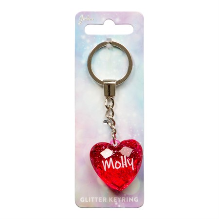 Glitter Heart Molly Avaimenperä