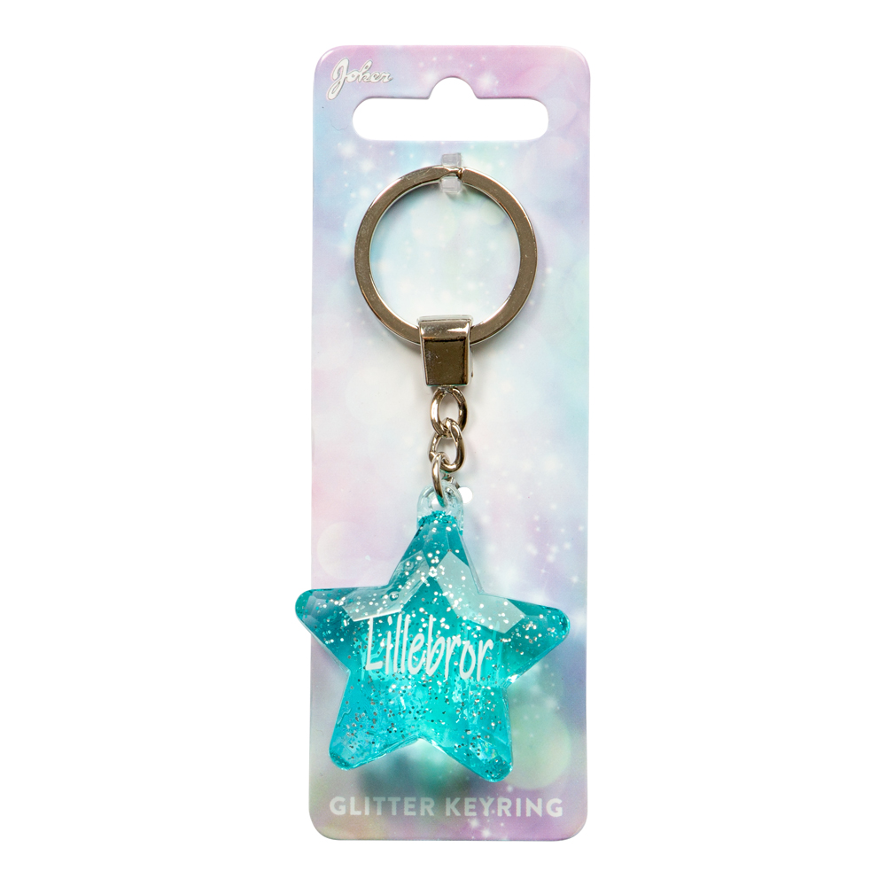 Glitter Star Lillebror Keychain