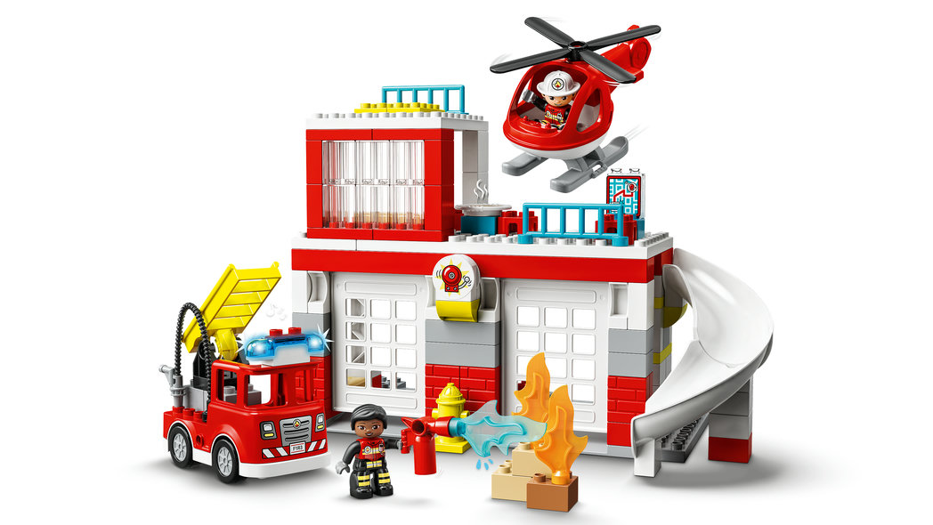LEGO Duplo town - 10970 Brandstation & helikopter - 4