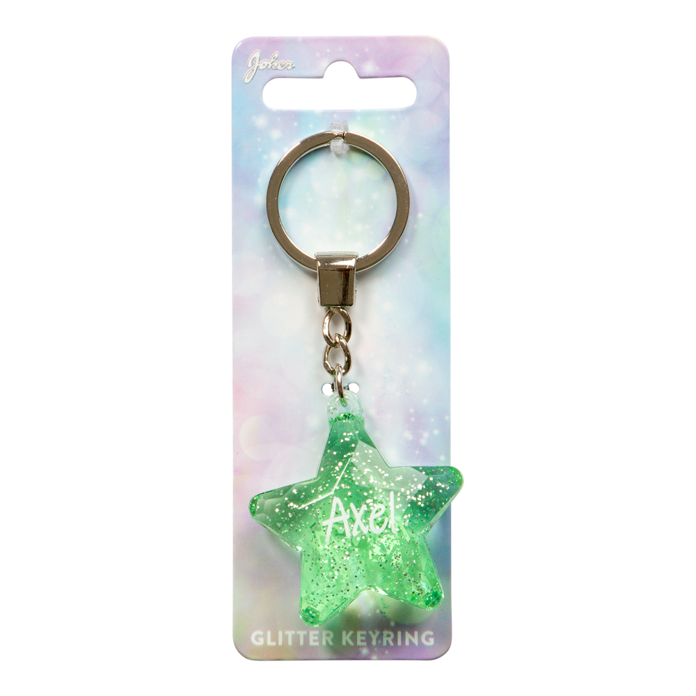 Glitter Star Axel Nyckelring