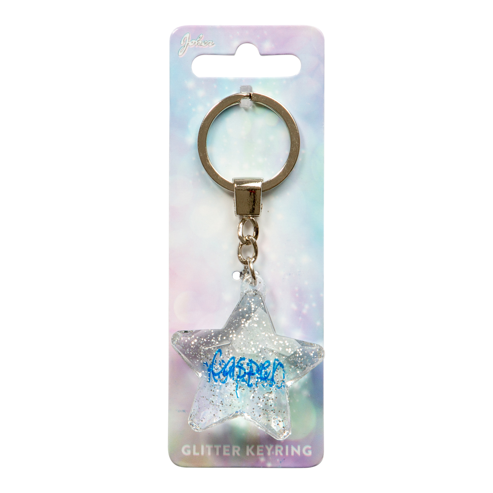 Glitter Star Casper Nyckelring