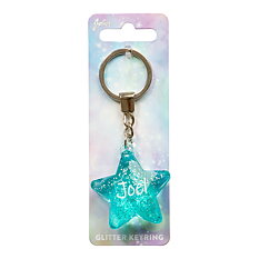 Glitter Star Joel Nyckelring