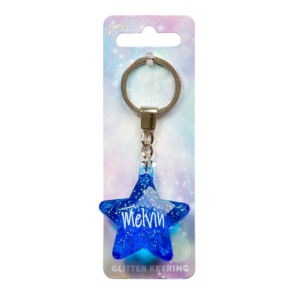Glitter Star Melvin Nyckelring