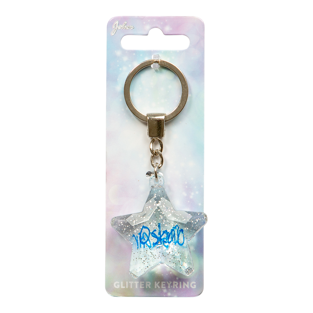 Glitter Star Oskar Keychain - 2