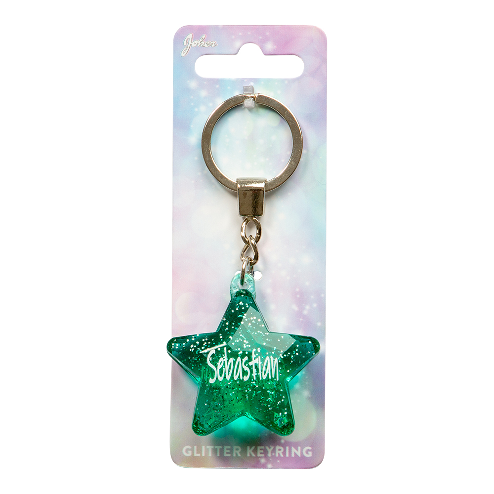 Glitter Star Sebastian Keychain