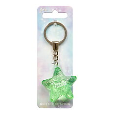 Glitter Star Theodor Nyckelring