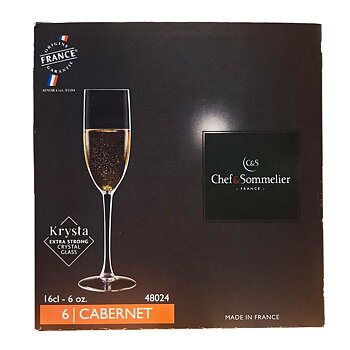 Champagneglas Cabernet franska kristallglas 16cl 