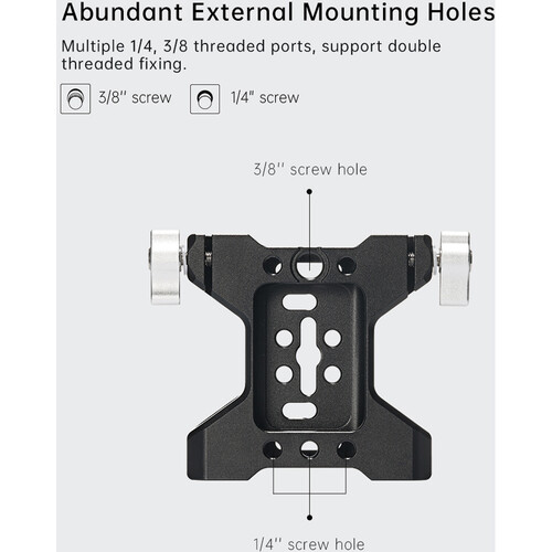 Falcam Baseplate with Dual 15mm Rod Clamps 3306 - 8
