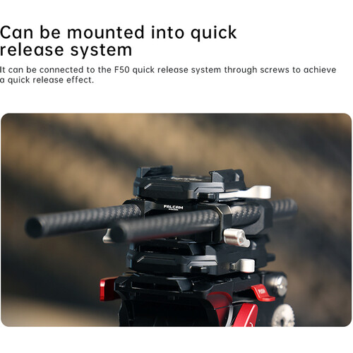 Falcam Baseplate with Dual 15mm Rod Clamps 3306 - 9