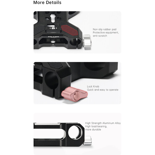 Falcam Baseplate with Dual 15mm Rod Clamps 3306 - 10